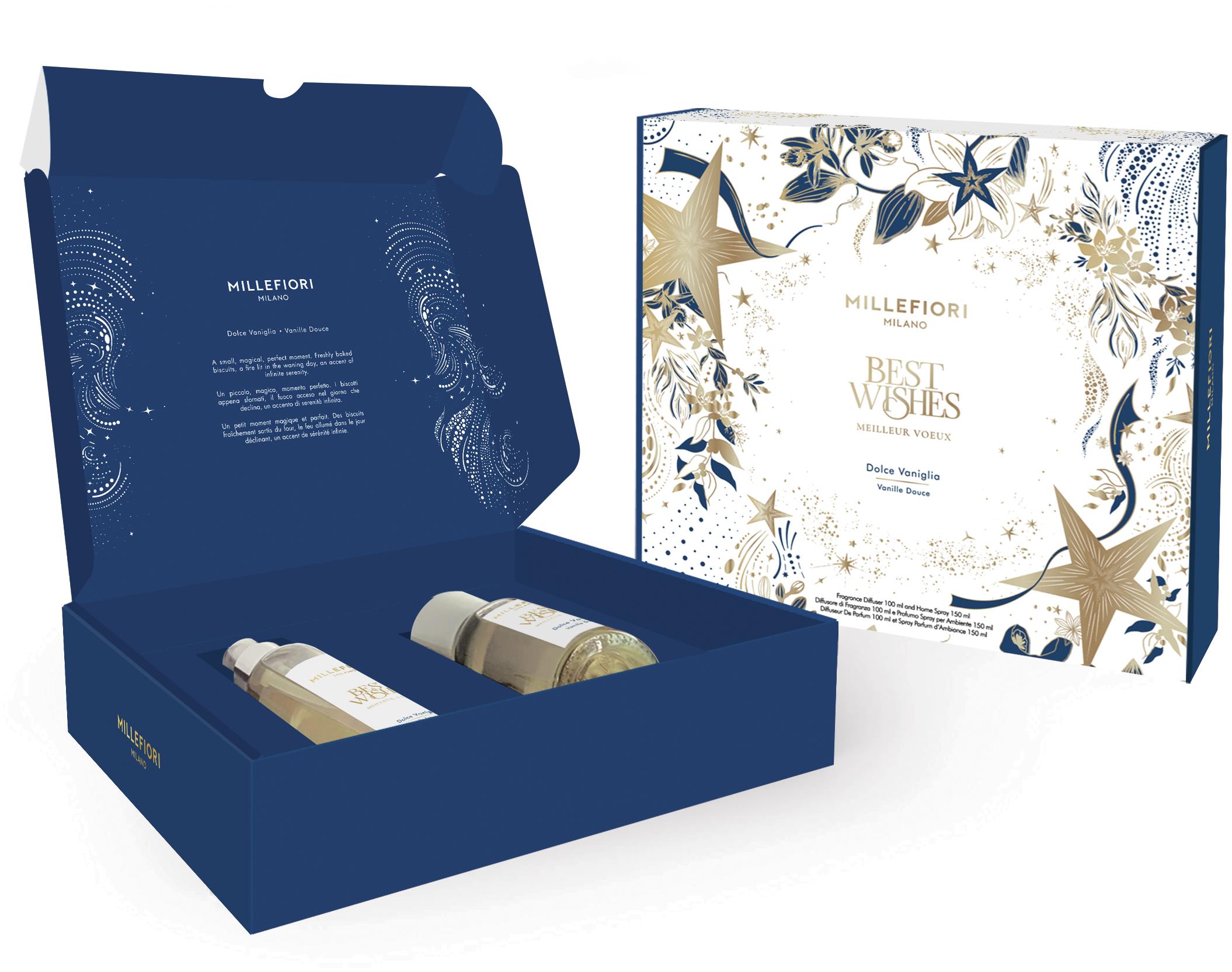 MILLEFIORI MILANO Dolce Vaniglia vánoční set 100 + 150 ml