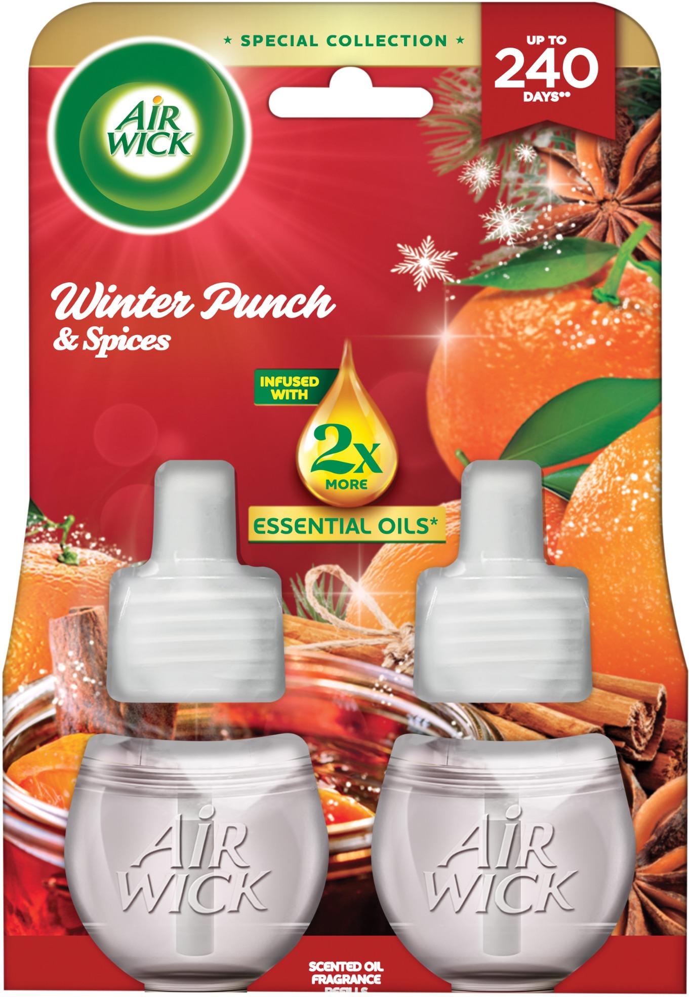 AIR WICK Electric náplň Zimní punč 2× 19 ml