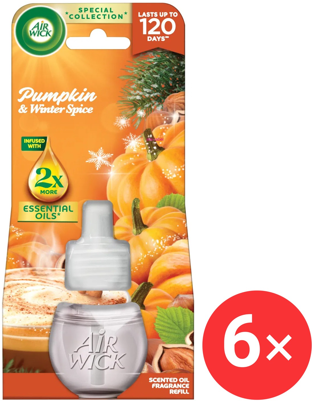 AIR WICK Electric náplň Dýně a podzimní koření 6x19 ml