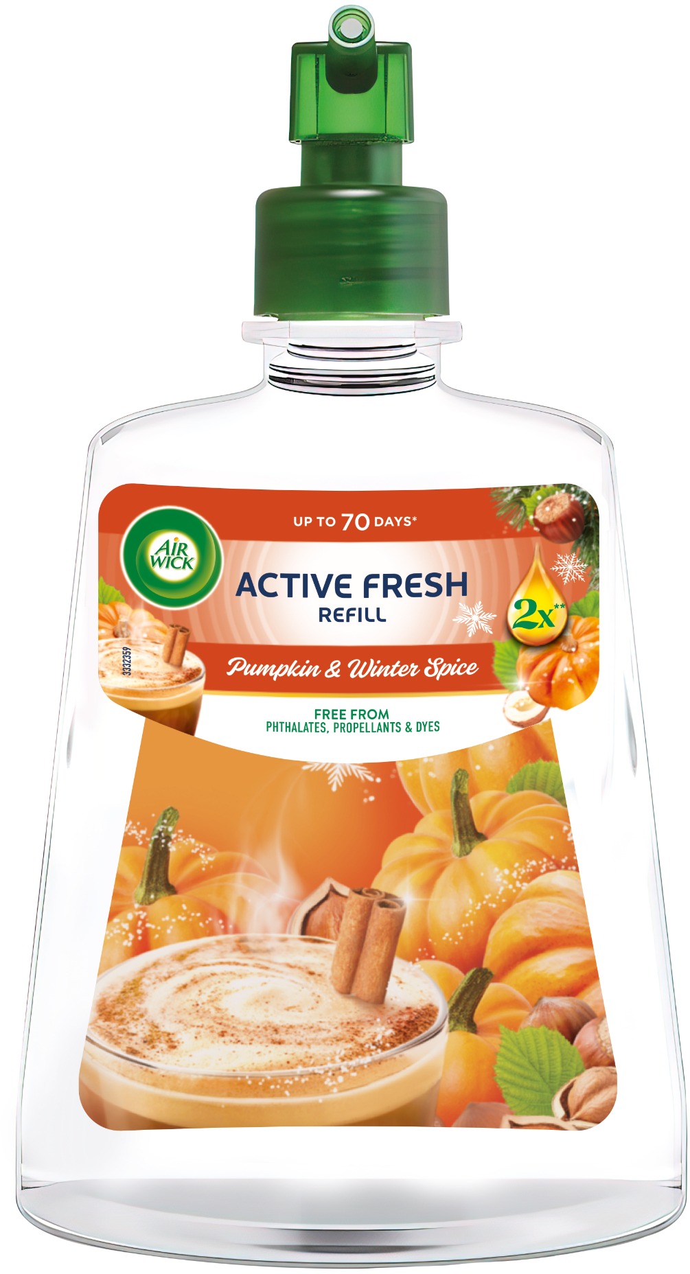 AIR WICK Active Fresh Automatic náplň Dýně a podzimní koření 228 ml