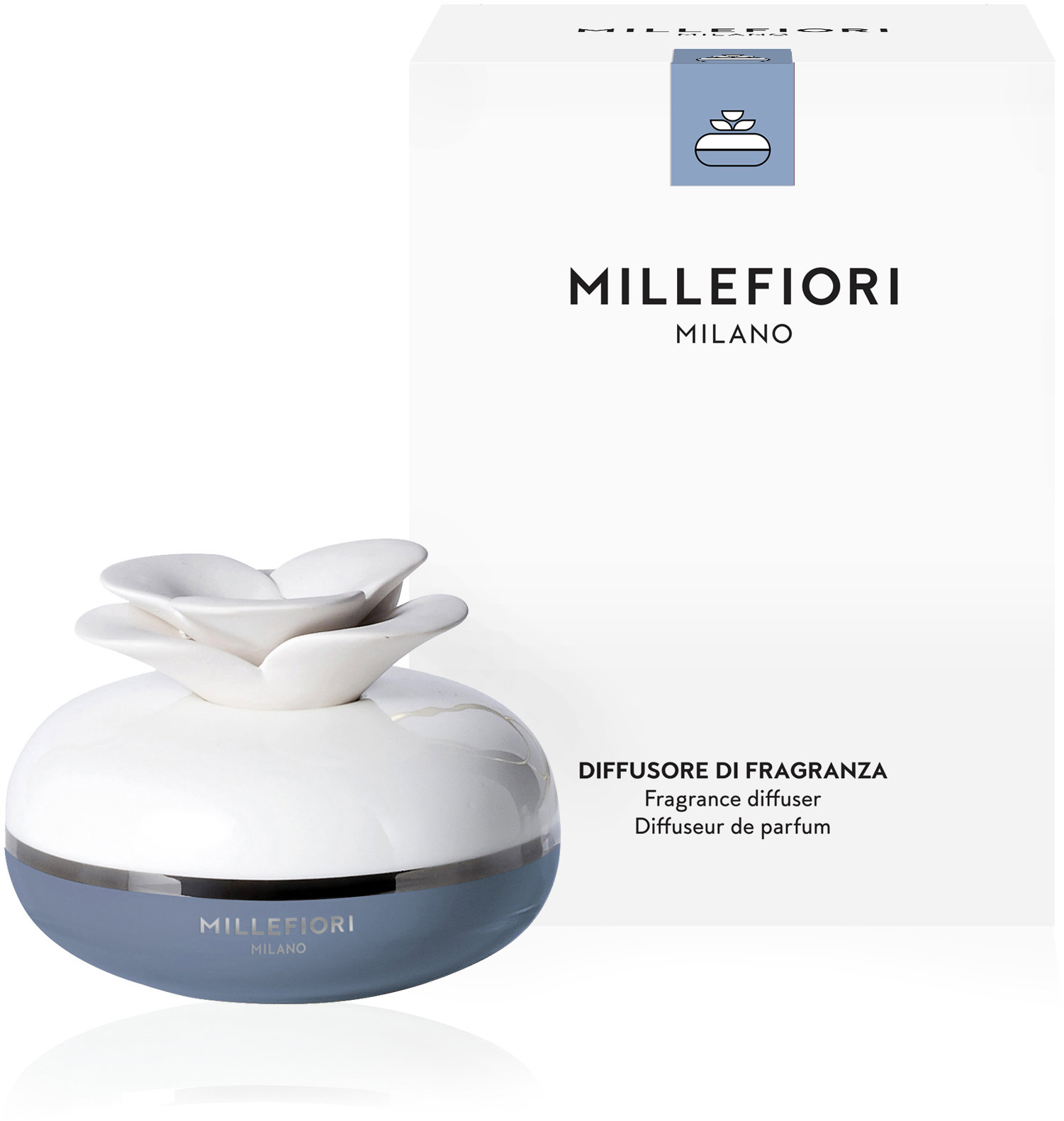 MILLEFIORI MILANO Air Design Flower Light Blue 130 ml