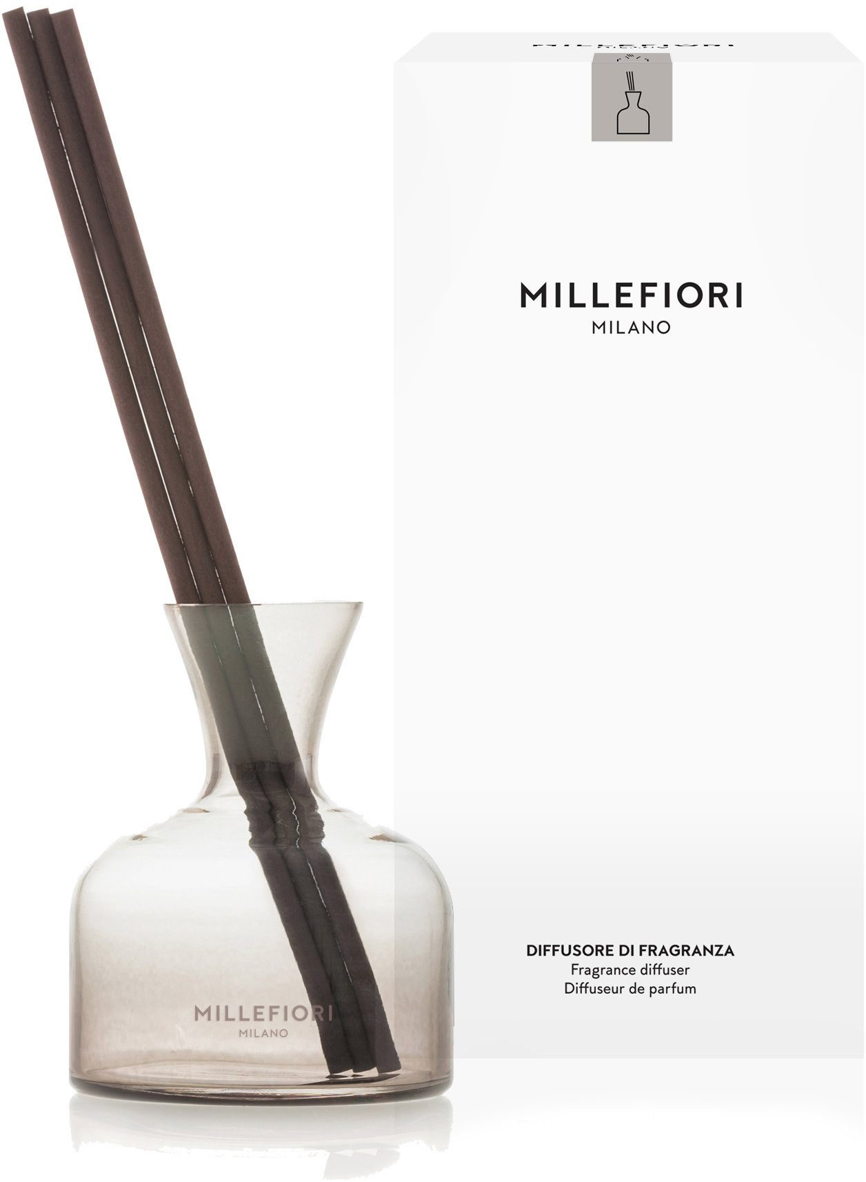 MILLEFIORI MILANO Air Design Vase Light Brown 250 ml