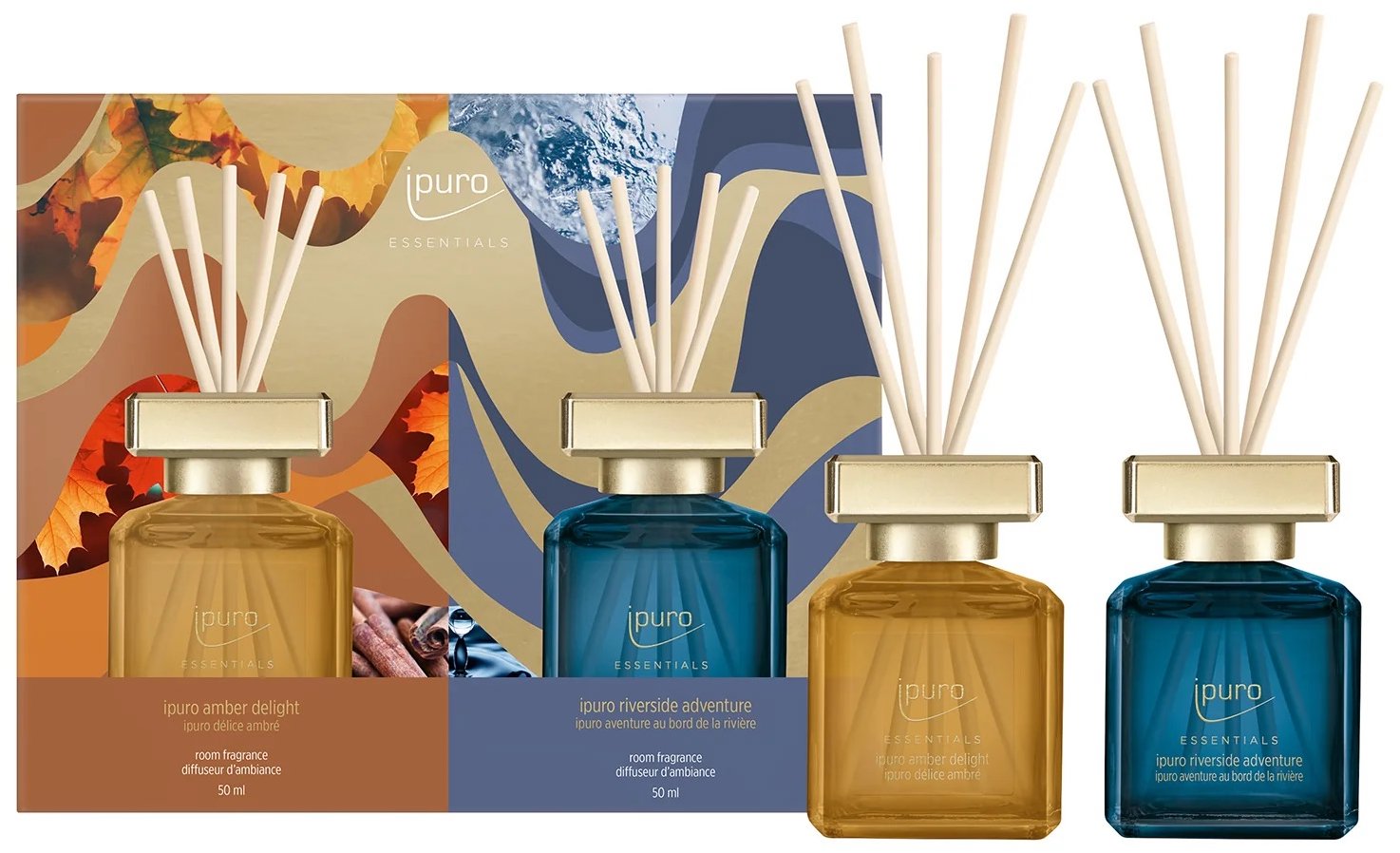 IPURO Essentials Amber & Riverside 2 × 50 ml