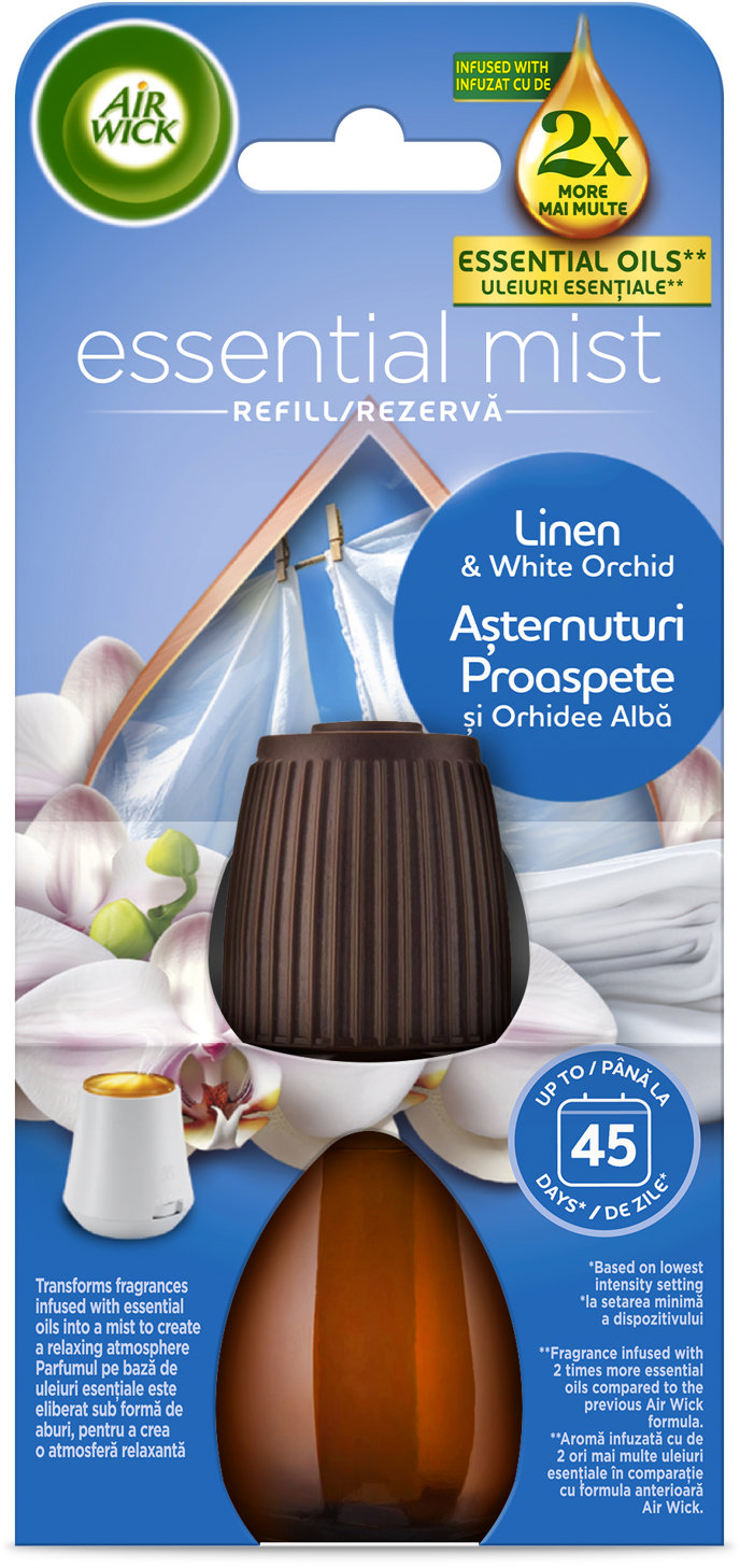 AIR WICK Prádlo a bílá orchidej náplň 20 ml