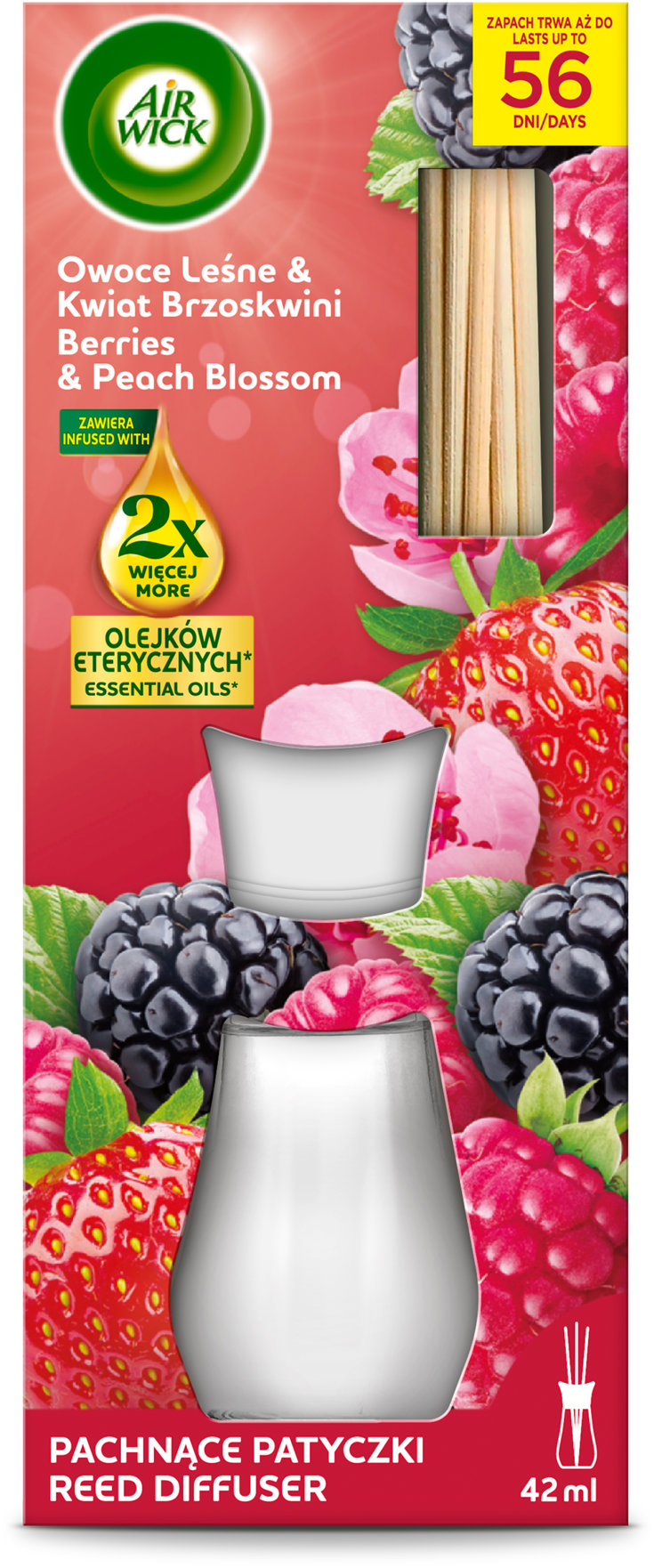 AIR WICK Lesní plody a broskvový květ 42 ml