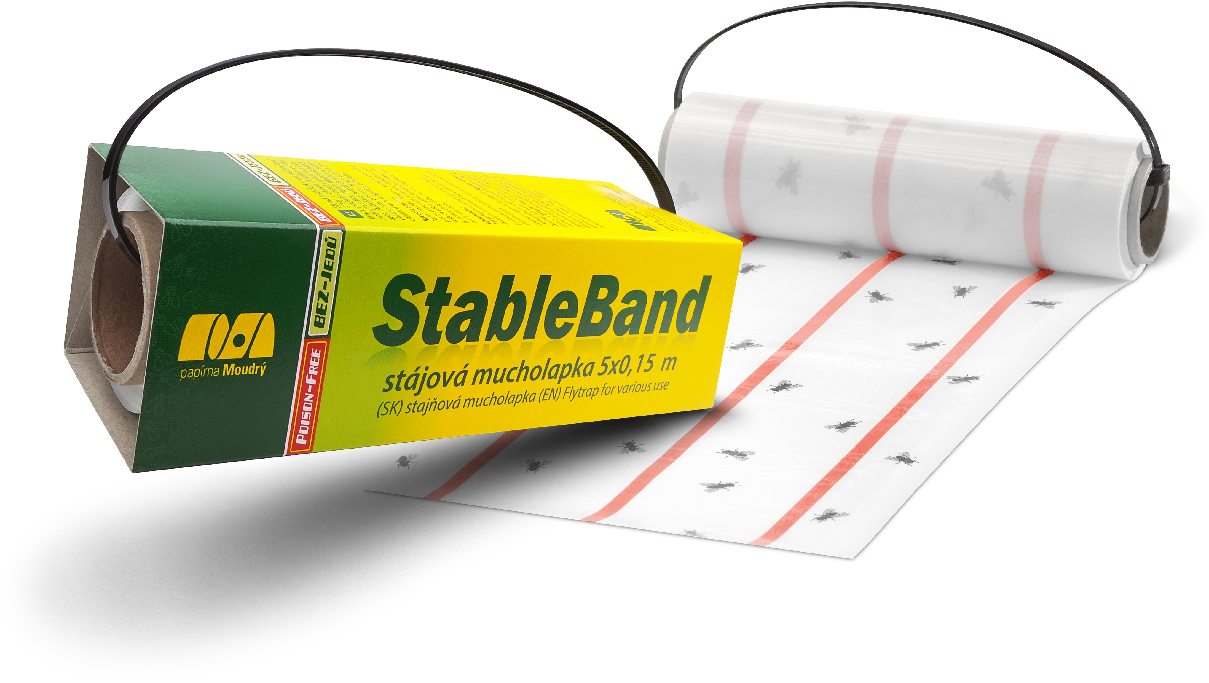 PAPÍRNA MOUDRÝ Mucholapka StableBand stájová mini 5 × 0,15 m
