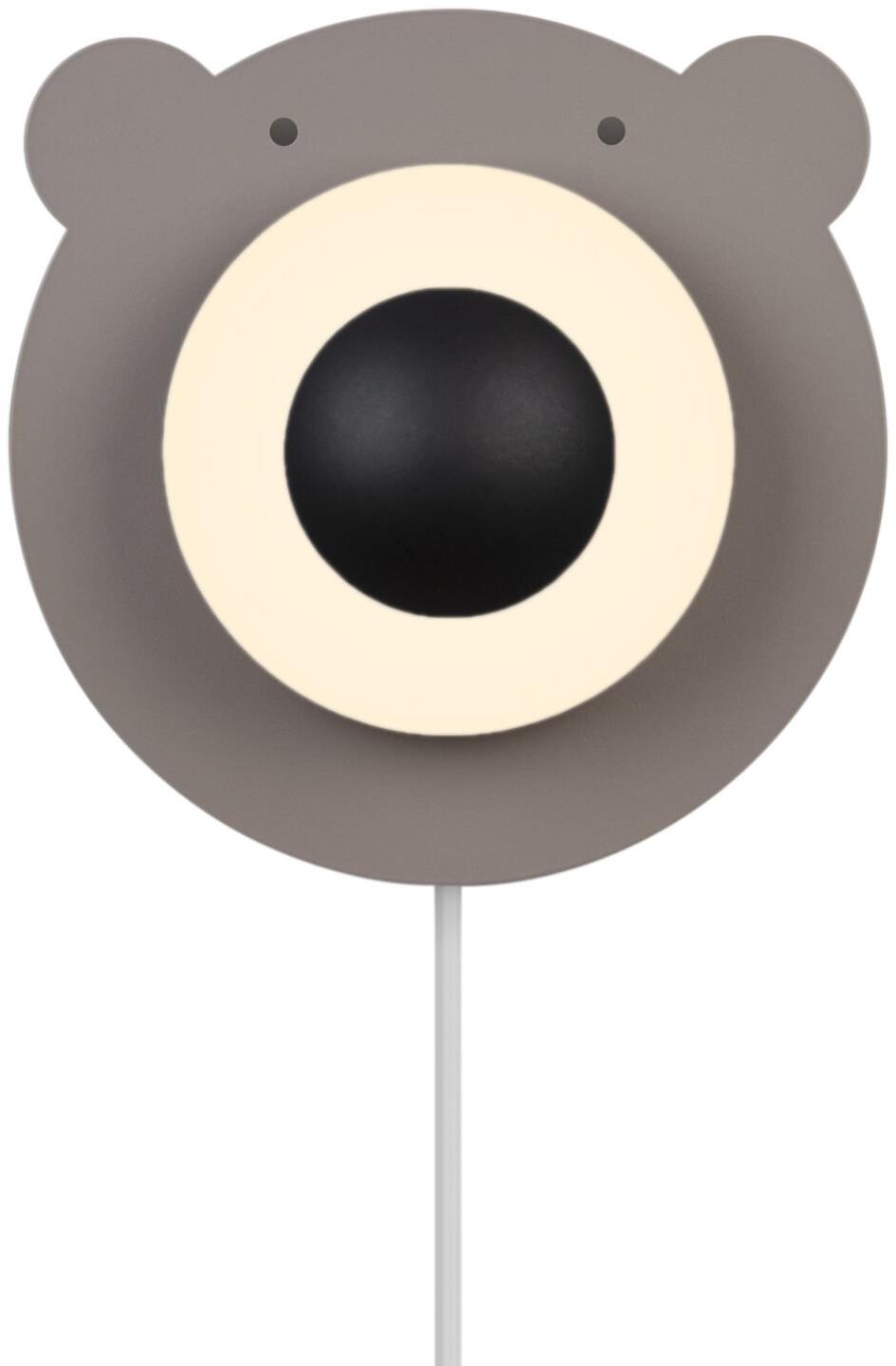 Nordlux Dětská nástěnná lampička Bruna Bear - hnědá