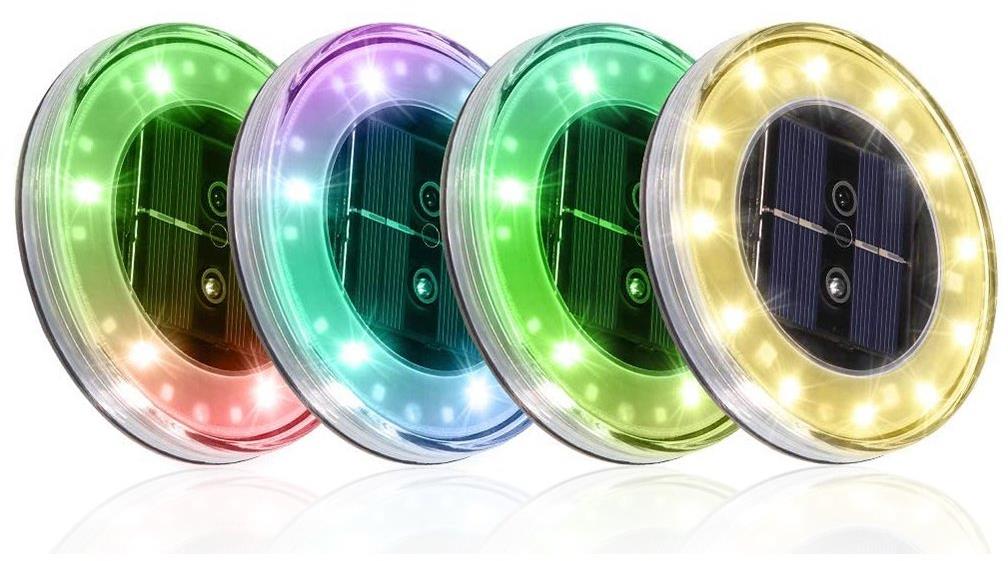Bezdoteku Ledsolar venkovní, senzor Multicolor 4 ks