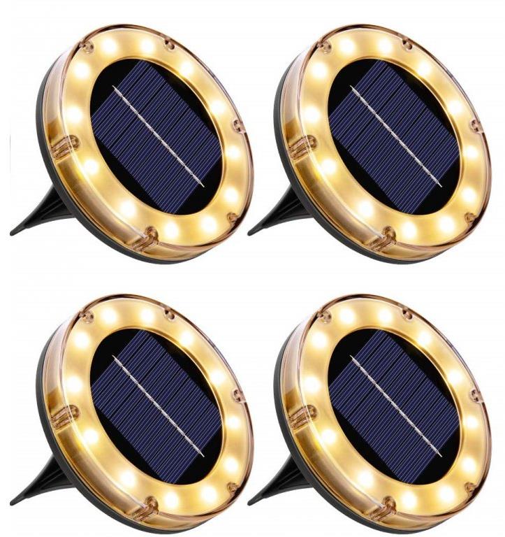 Bezdoteku Ledsolar venkovní, ABS 4 ks