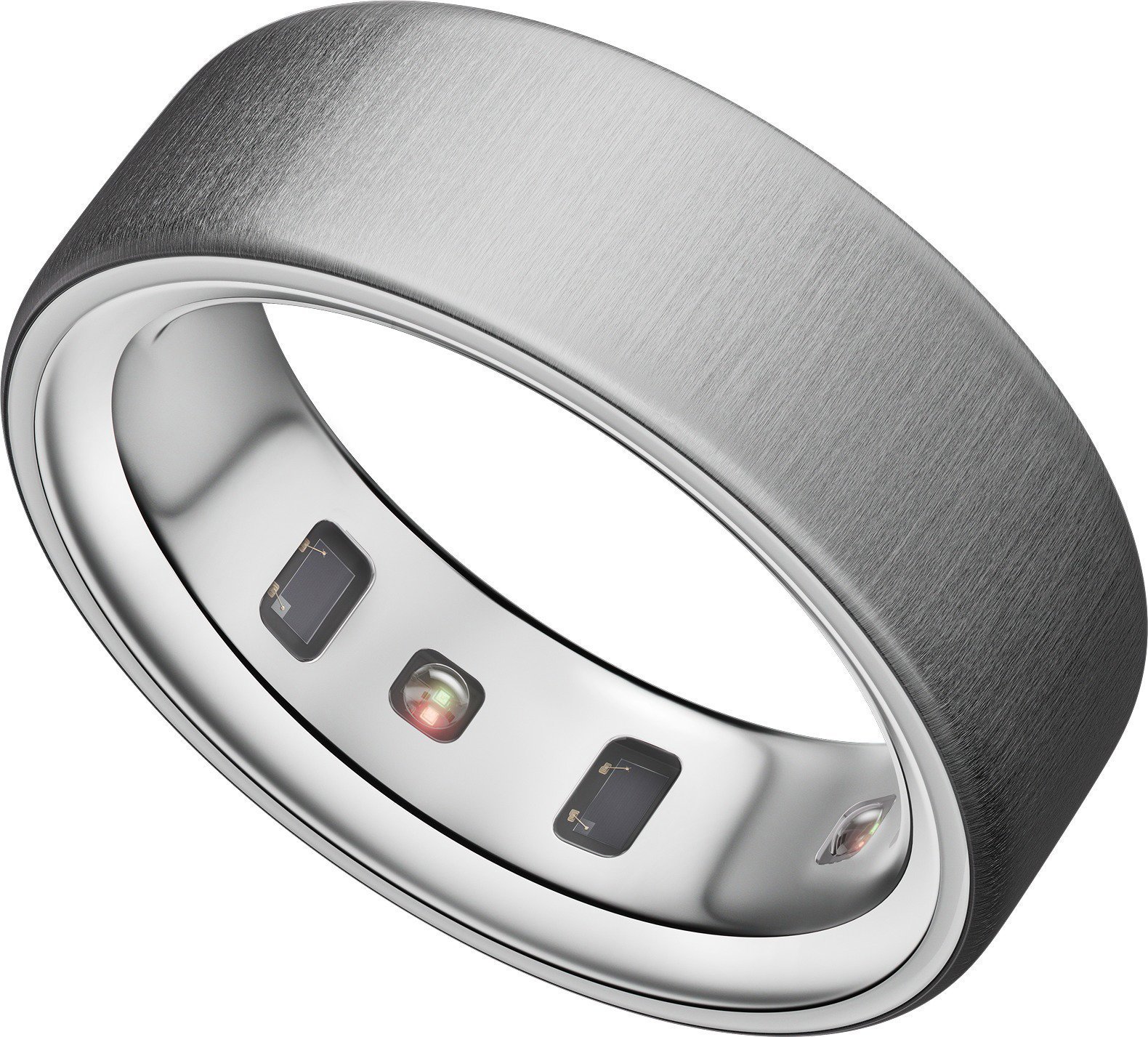 Oura Ring 4 Brushed Silver vel. 8