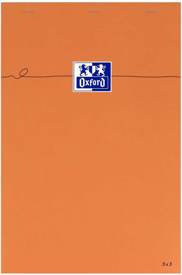 OXFORD Orange A4 80 listů, čtverečkovaný