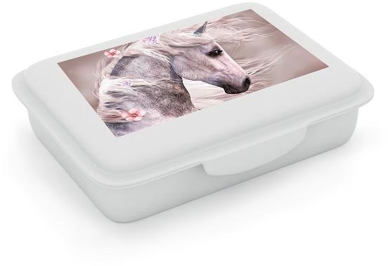 Oxybag Box na svačinu s přihrádkou Kůň romantic