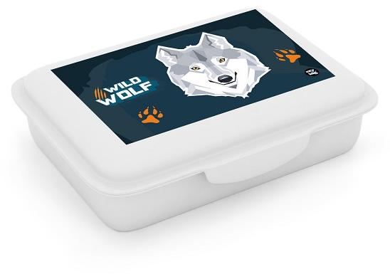 Oxybag Box na svačinu s přihrádkou Vlk