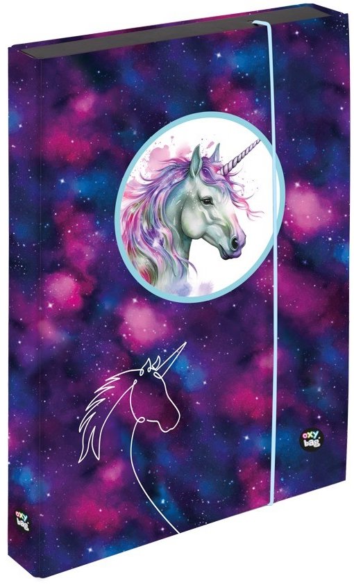 Oxybag Box na sešity A4 Jumbo OXY GO Unicorn 2