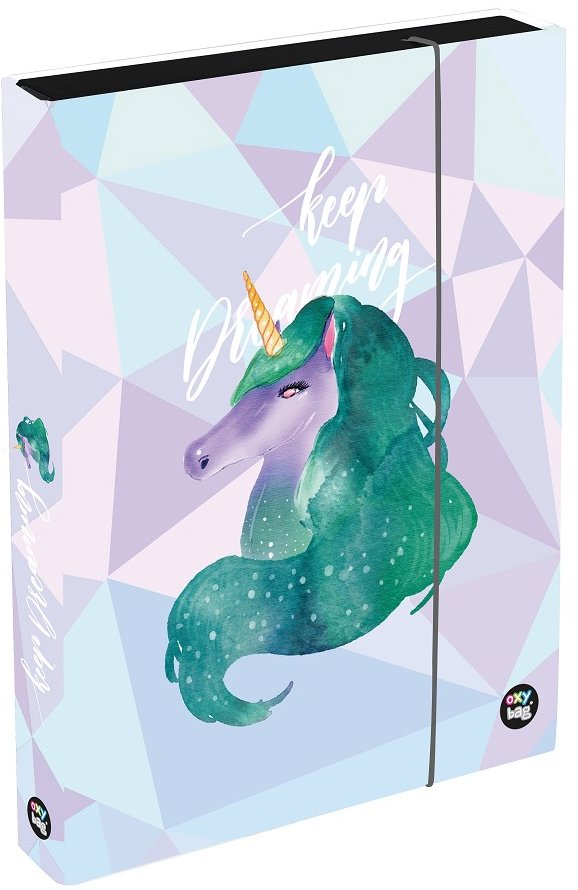 Oxybag Box na sešity A4 Jumbo OXY Sherpy Unicorn