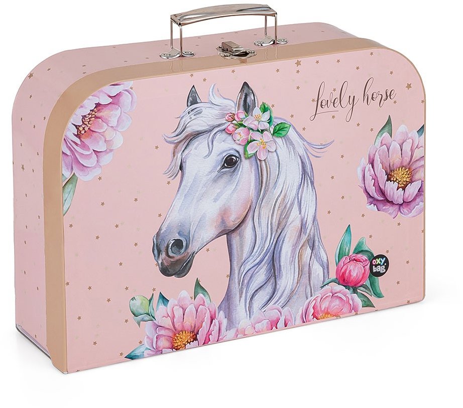 Oxybag Kufřík lamino 34 cm kůň romantic