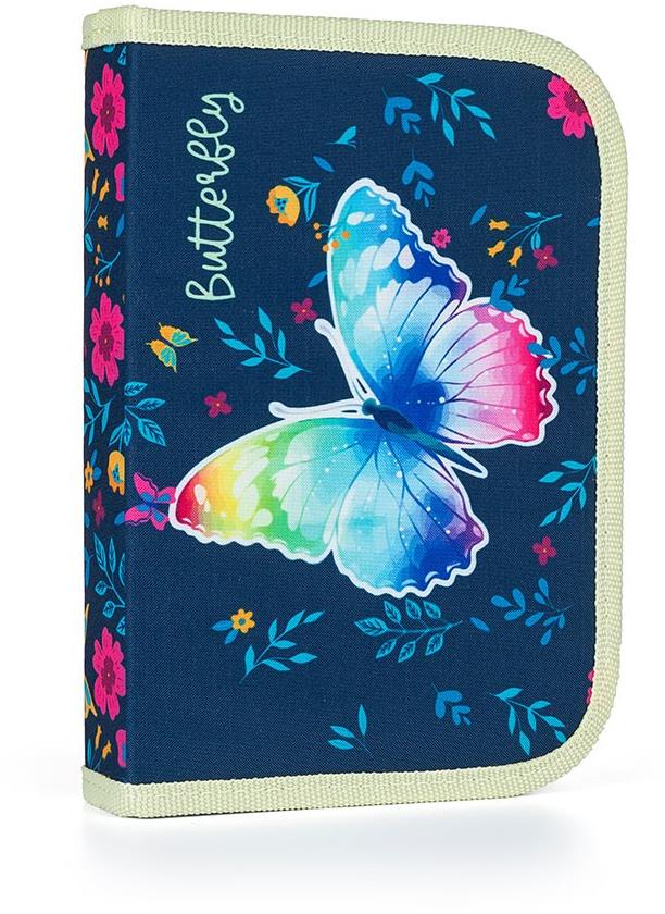 Oxybag Penál 1 p. 2 chlopně, prázdný Motýl 2