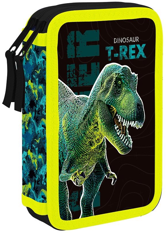 Oxybag Penál 2 p. prázdný Premium Dinosaurus