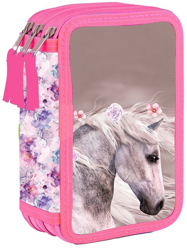 Oxybag Penál 3 p. prázdný kůň romantic