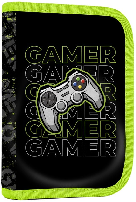 OXYBAG Penál 1patrový 2 chlopně, prázdný Gamer