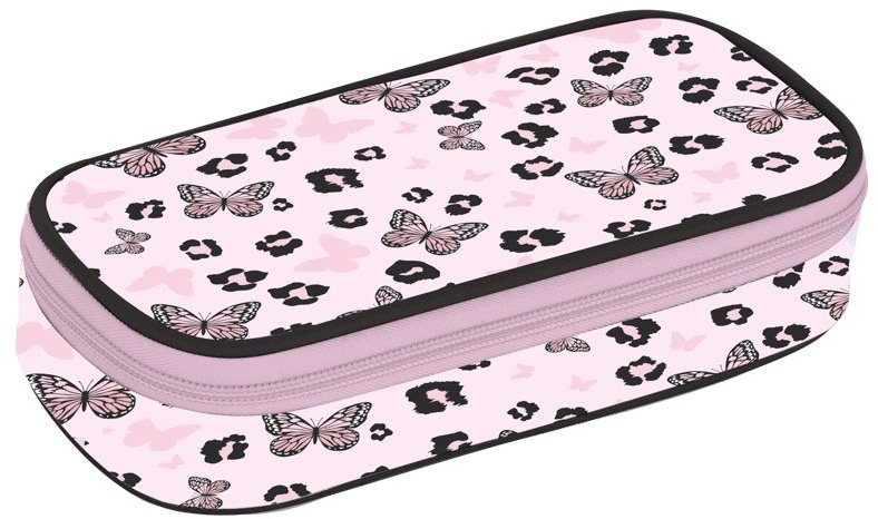Oxybag Pouzdro etue JUMBO OXY NEXT Butterfly pink