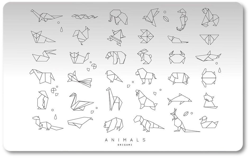 Oxybag Podložka na stůl PP 60 × 40 cm Origami animals