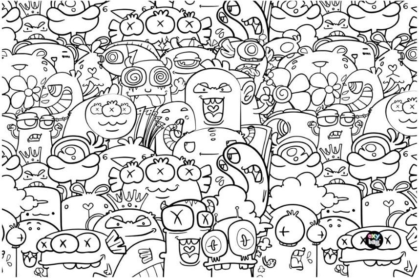Oxybag Podložka na stůl PP 60 × 40 cm Monsters