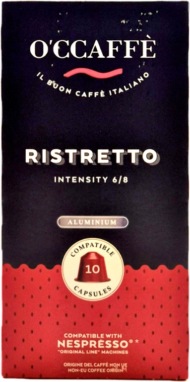 O'Ccaffé Ristretto hliník 10 porcí - kompatibilní s kávovary Nespresso®