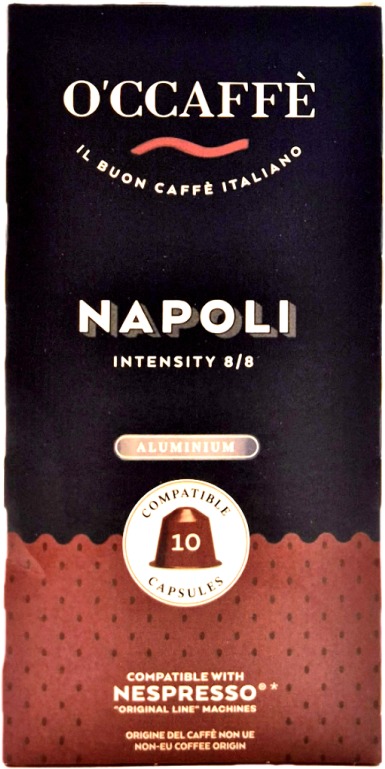 O'Ccaffé Napoli hliník 10 porcí - kompatibilní s kávovary Nespresso®