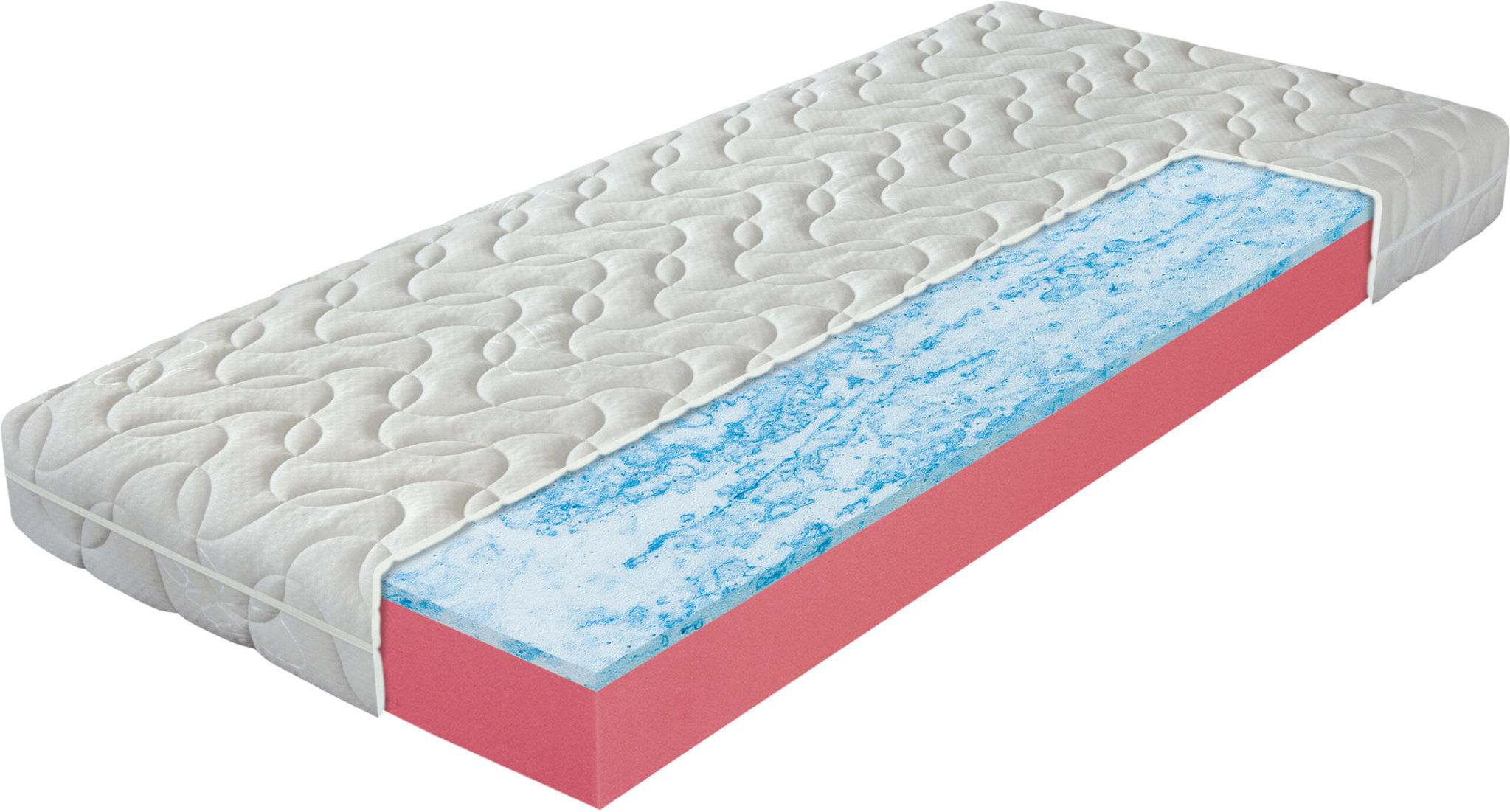 Pala Airgel Stone Antialergic, tuhá matrace s vyšší nosností do 150 kg, 160 × 200 cm