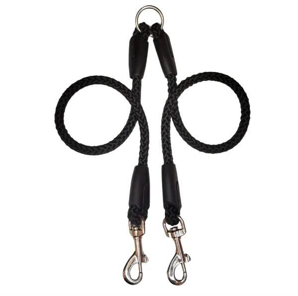 Palkar Vodítko rozdvojka pro psy 50 cm × 14 mm černé
