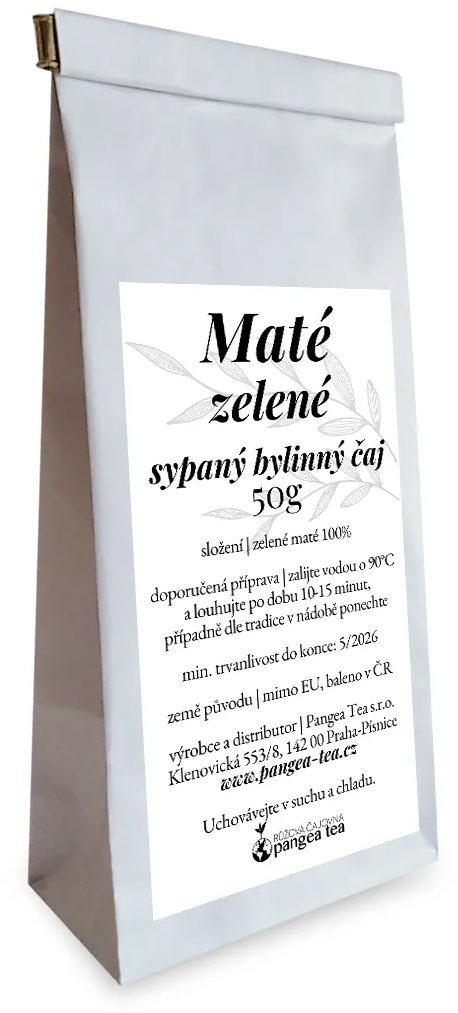 Pangea Tea Maté zelené, čaj nečaj 50 g