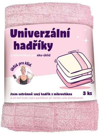 Úklid pro klid univerzální hadřík z mikrovlákna - 3 ks