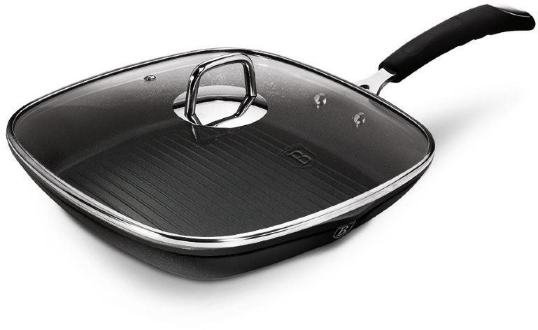 BERLINGERHAUS Pánev grilovací s poklicí 28 cm Black Professional Line