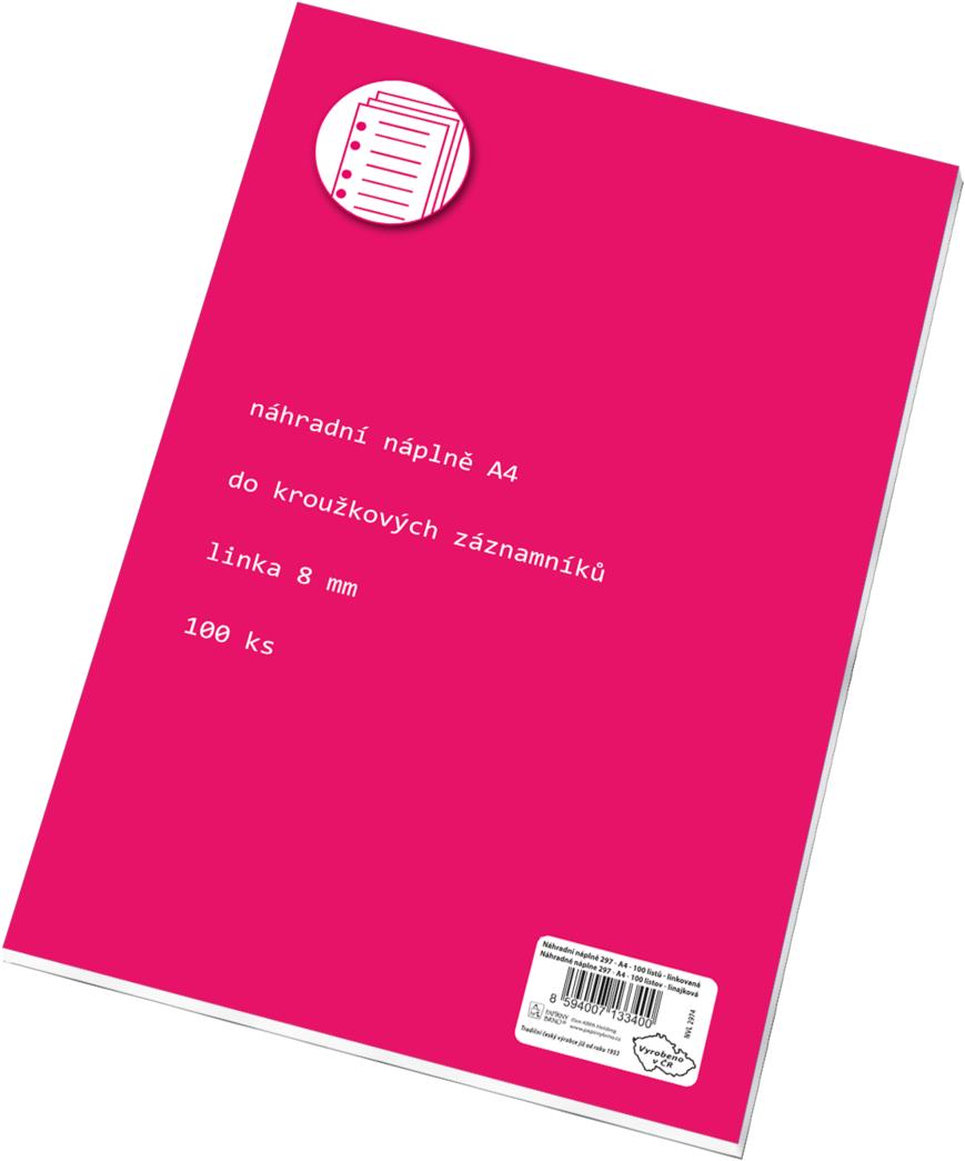 Papírny Brno Karis blok A4 - náhradní vložka - linkovaný