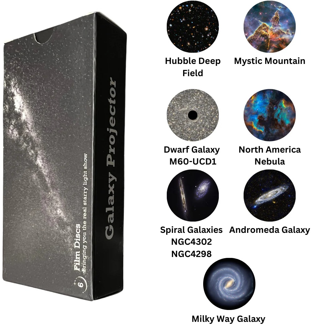 Bolong Doplňující sada kazet pro projektor galaxie ve stylu kosmonauta (4. generace) - 7 HD kazet