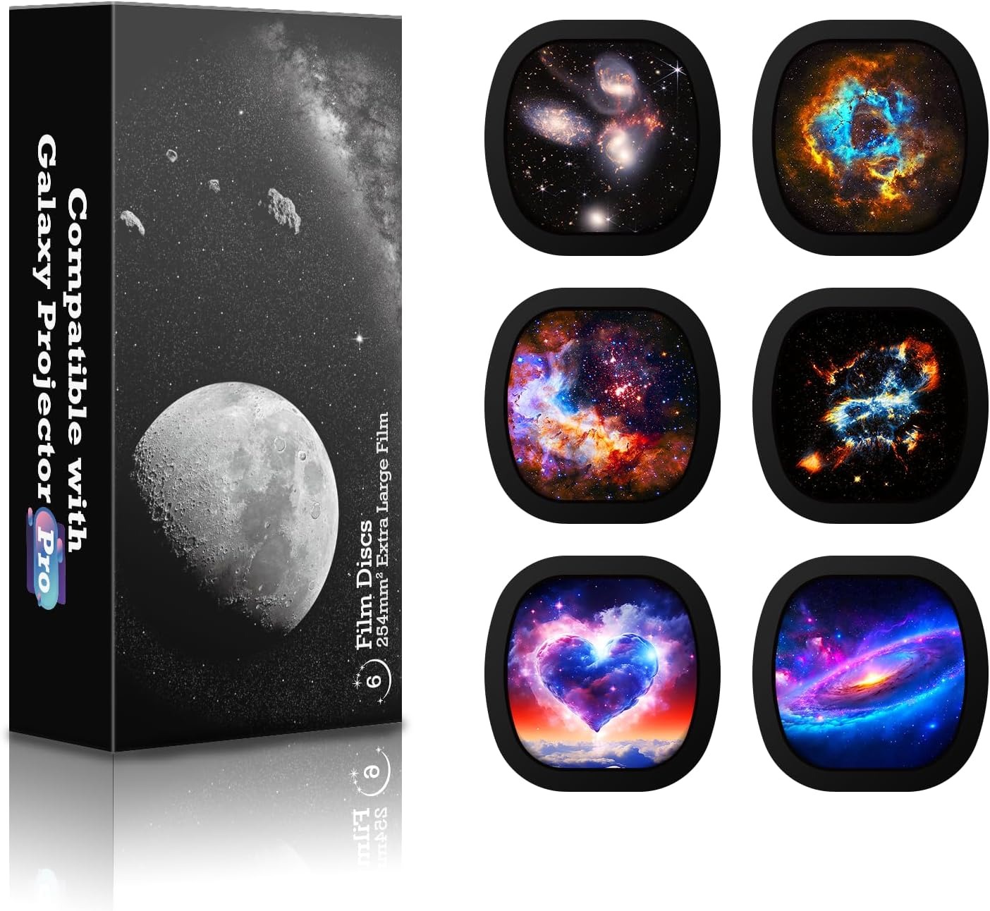 Bolong Doplňující sada kazet pro projektory Bolong a Nanxin, 4K 12: galaxie a mlhoviny 1