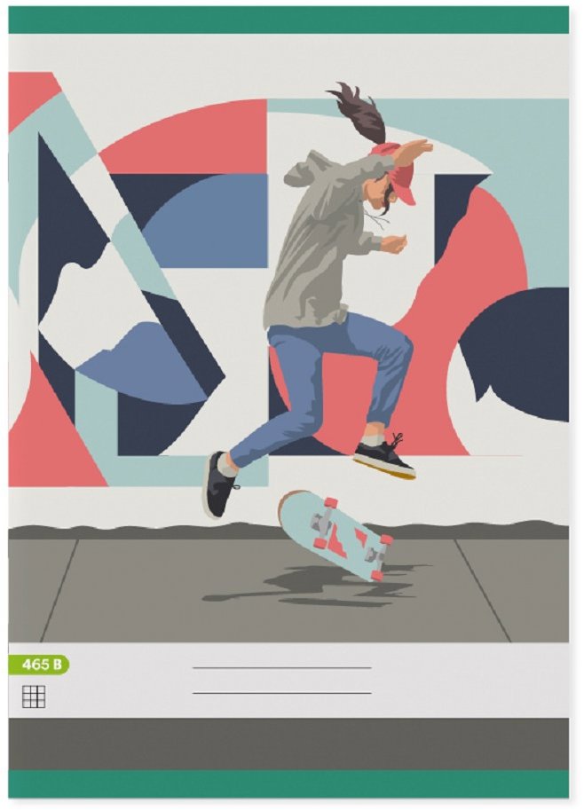 Papírny Brno Premium 465, A4, 60 listů, čtverečkovaný papír pro tisk.