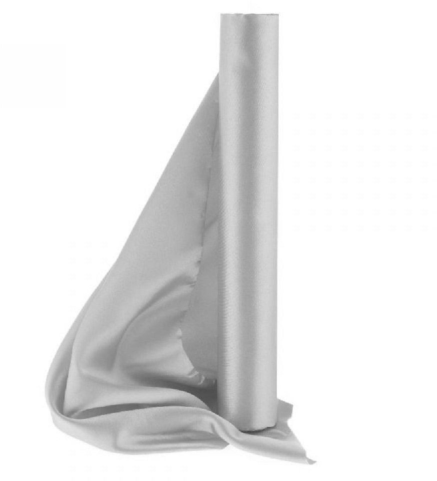 PartyDeco Satén 36 cm/9 m stříbrný