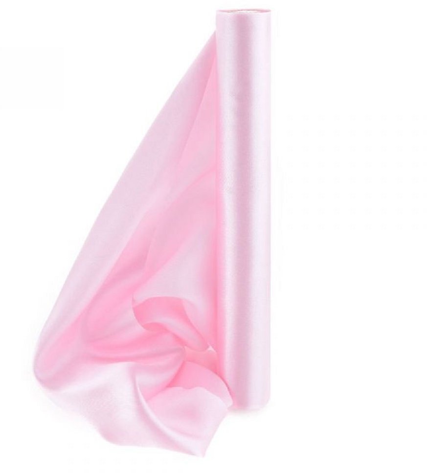 PartyDeco Satén 36 cm/9 m světle růžový