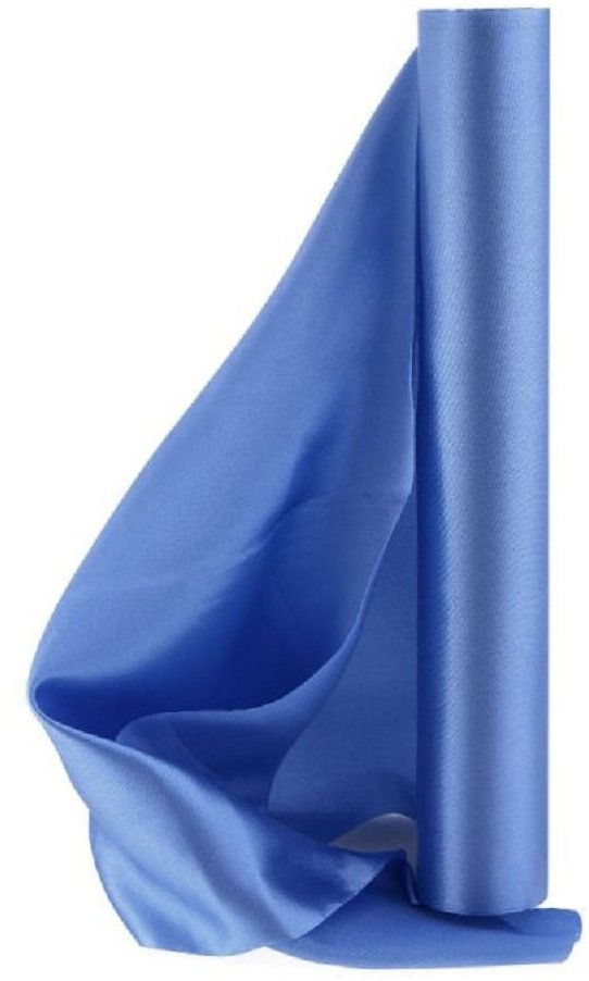PartyDeco Satén 36 cm/9 m modrý