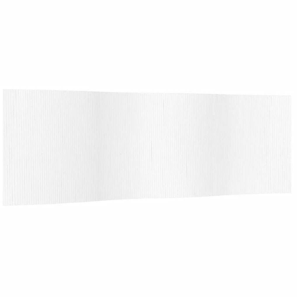 vidaXL Paraván 600 × 165 cm bambus, bílý 377010