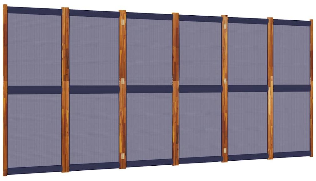 vidaXL Paraván 420 × 180 cm tmavě modrý, 6dílný 4003362