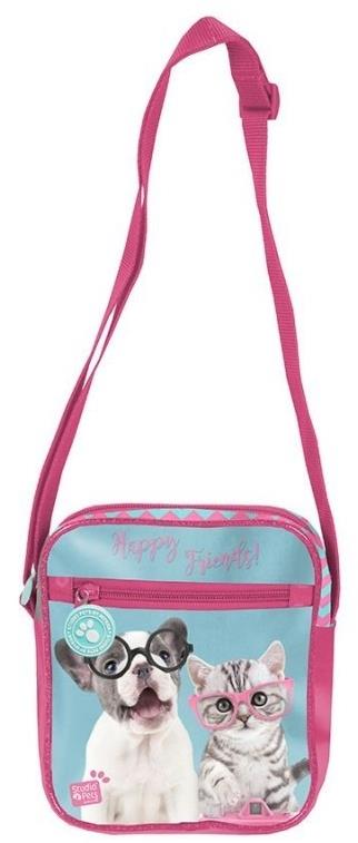 Paso taška přes rameno pejsek a kočka s foťákem