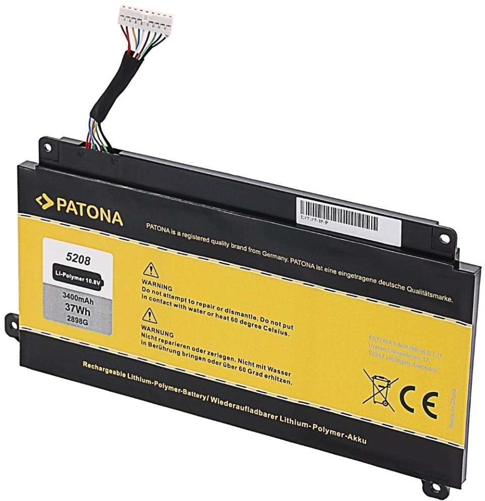 Patona pro Toshiba Satellite E45W/P55W 3400mAh Li-Pol 10,8V PA5208U-1BRS