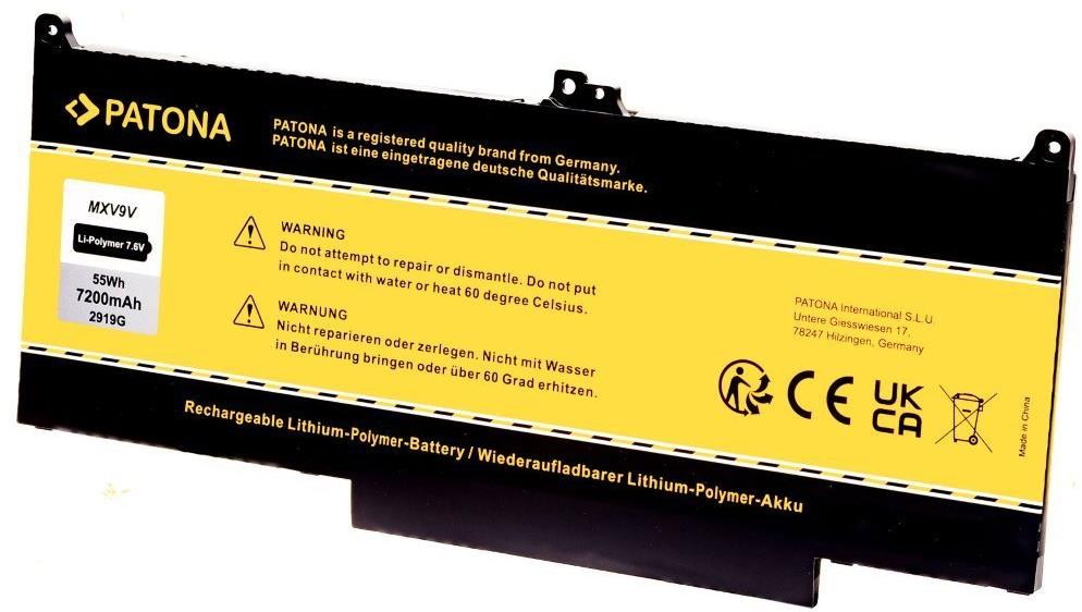 PATONA pro Dell Latitude 13 5300/7300 7200mAh