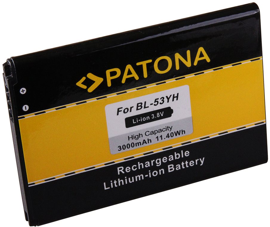PATONA pro LG D855 3000mAh 3.8V Li-Ion BL-53YH