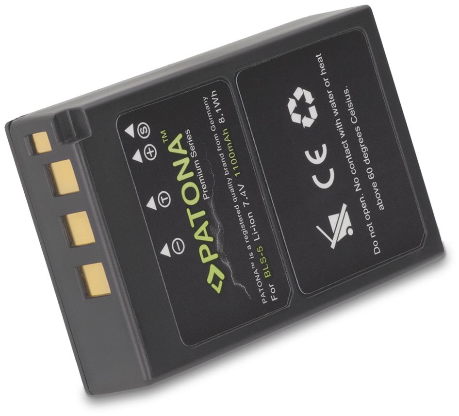 PATONA pro Olympus BLS5/BLS-5 1100mAh Li-Ion Premium