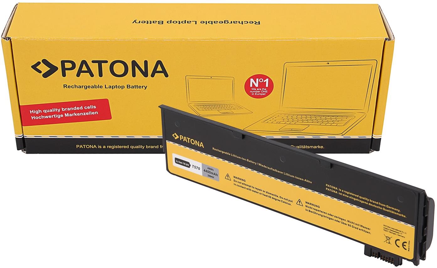 PATONA pro LENOVO Thinkpad T470/T570/61++ 4400mAh Li-lon 10,8V 01AV423