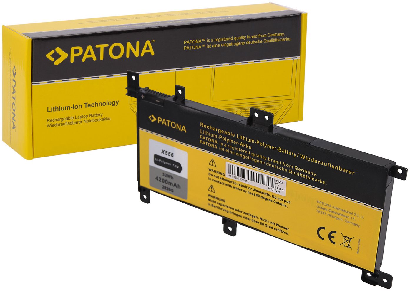 PATONA pro ASUS X556 4200mAh Li-Pol 7.6V C21-N1509
